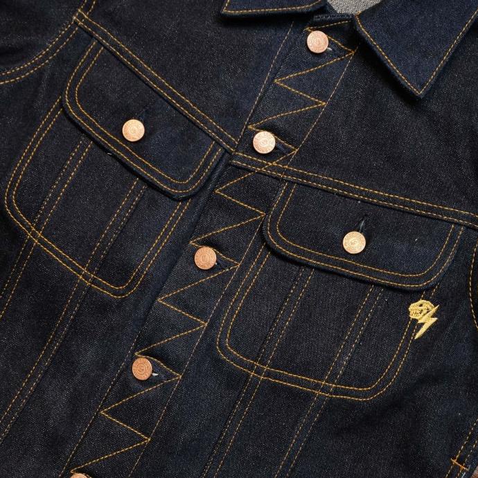 THUNDER 22 Oz Selvedge Denim Riders Jacket