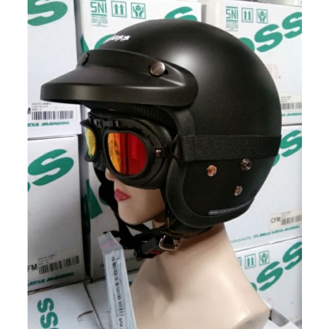 Helm Cargloss cfm ORIGINAL paket kaca mata Snail
