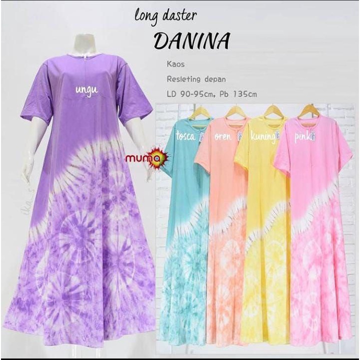 DASTER KAOS JUMBO PANJANG LENGAN PENDEK BUSUI BUMIL KEKINIAN KATUN ADEM MURAH