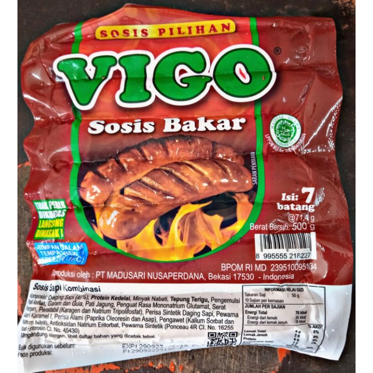 

Vigo Sosis Bakar Jumbo 7pcs/500gr