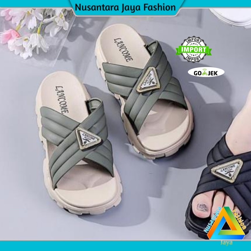 Sandal Wanita Wedges Tali Silang 023-A7