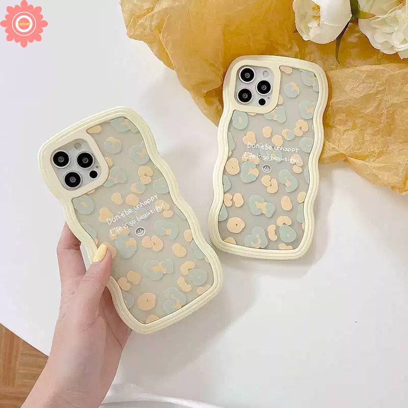 Fashion Motif Leopard Case Oppo A95 A5 A5s A15 A96 A54 A74 A3s A16s A55 A12 A16 A17K A17 A57 A5 A9 2020 A76 A77 A7 A16K A1k A77s A53 A52 Reno 8 7 7Z 8Z 6 A12E Wavy Edge Soft Sarung TPU