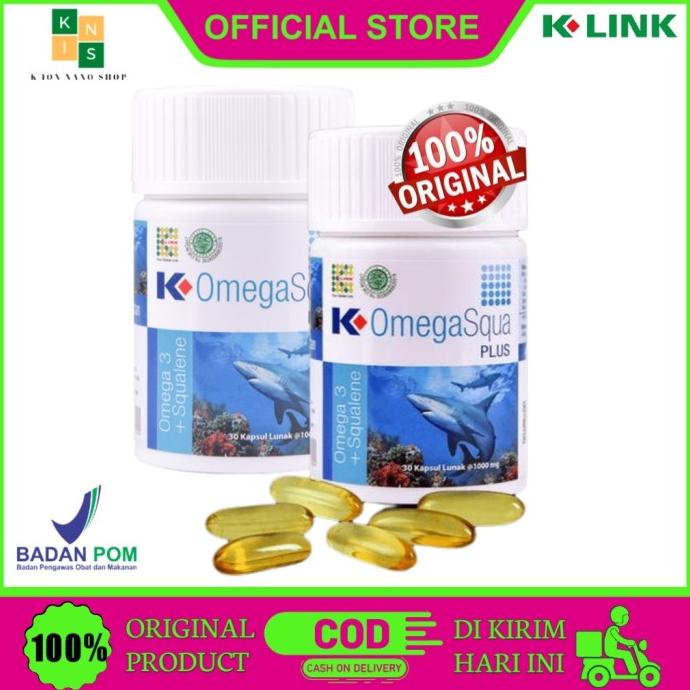 Omega Squa Plus Suplemen Squalene dan Omega 3 Original Produk K link
