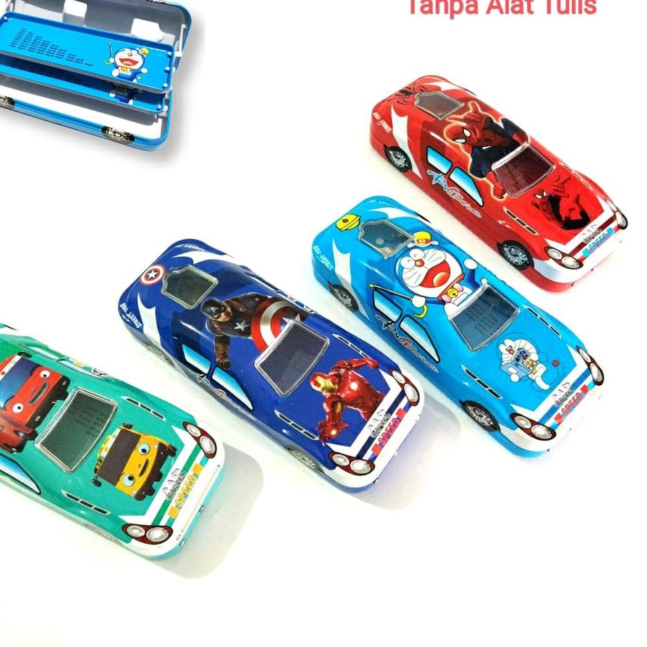 

Hadir Termurah Kotak Tempat Pensil Kaleng Mobil Karakter Anak + Set Alat Tulis Pensil Case Car Tlekem Wadah Pencil Anak Laki Cowok