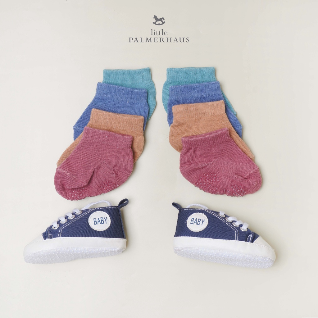 Kaos Kaki Bayi Antislip Little Palmerhaus Basic Short Socks 0-24 Bulan