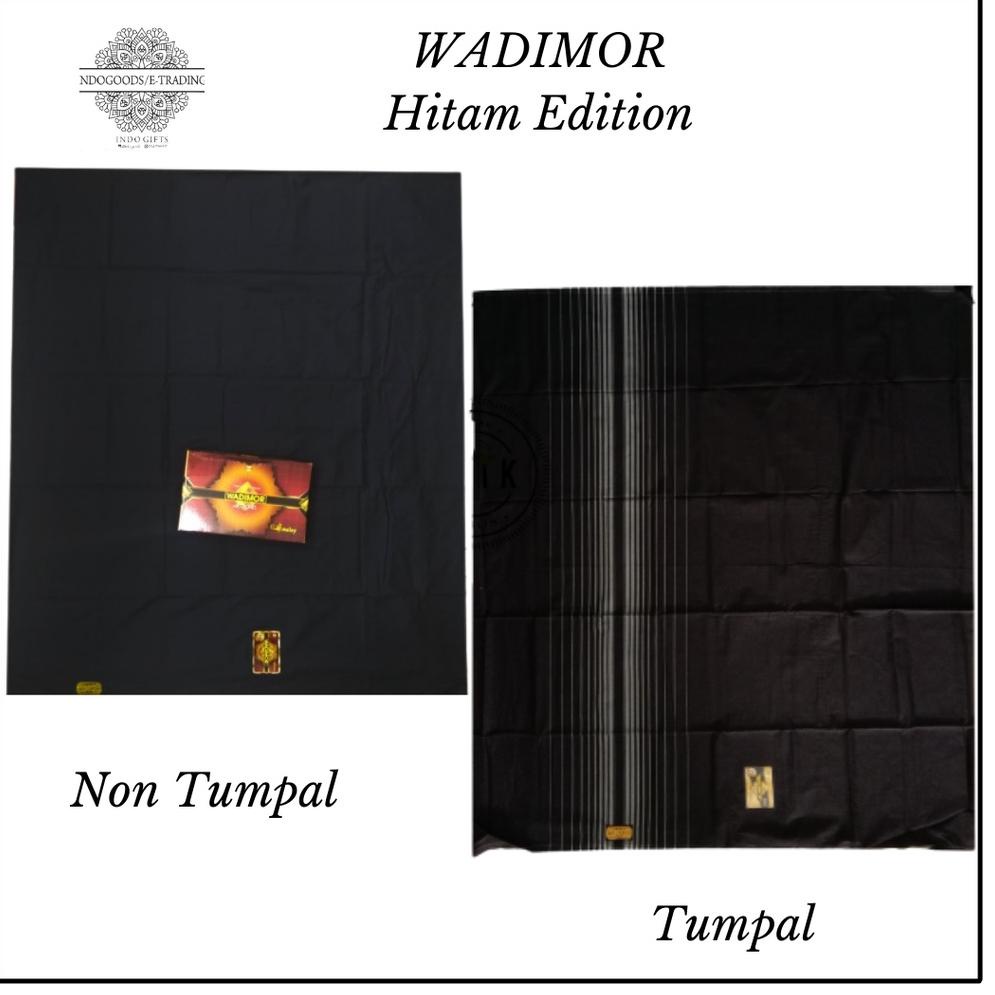 ㆅ Sarung Wadimor Pria Original Motif Hitam Polos Tumpal Putih Polos Tumpal [GROSIR/ECER] TERLARIS 26