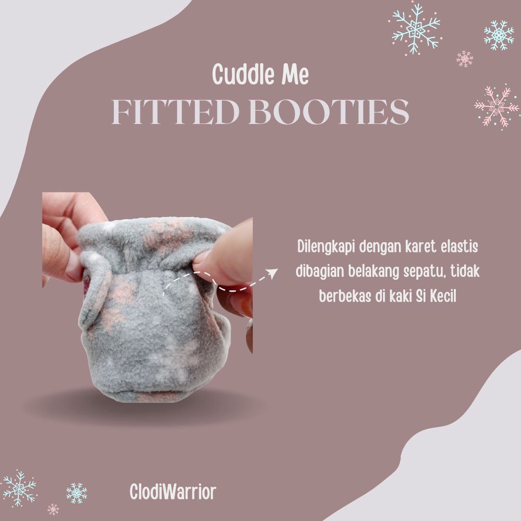 CUDDLE ME FITTED BOOTIES sepatu kaos kaki bayi lembut (0 - 8 bulan)