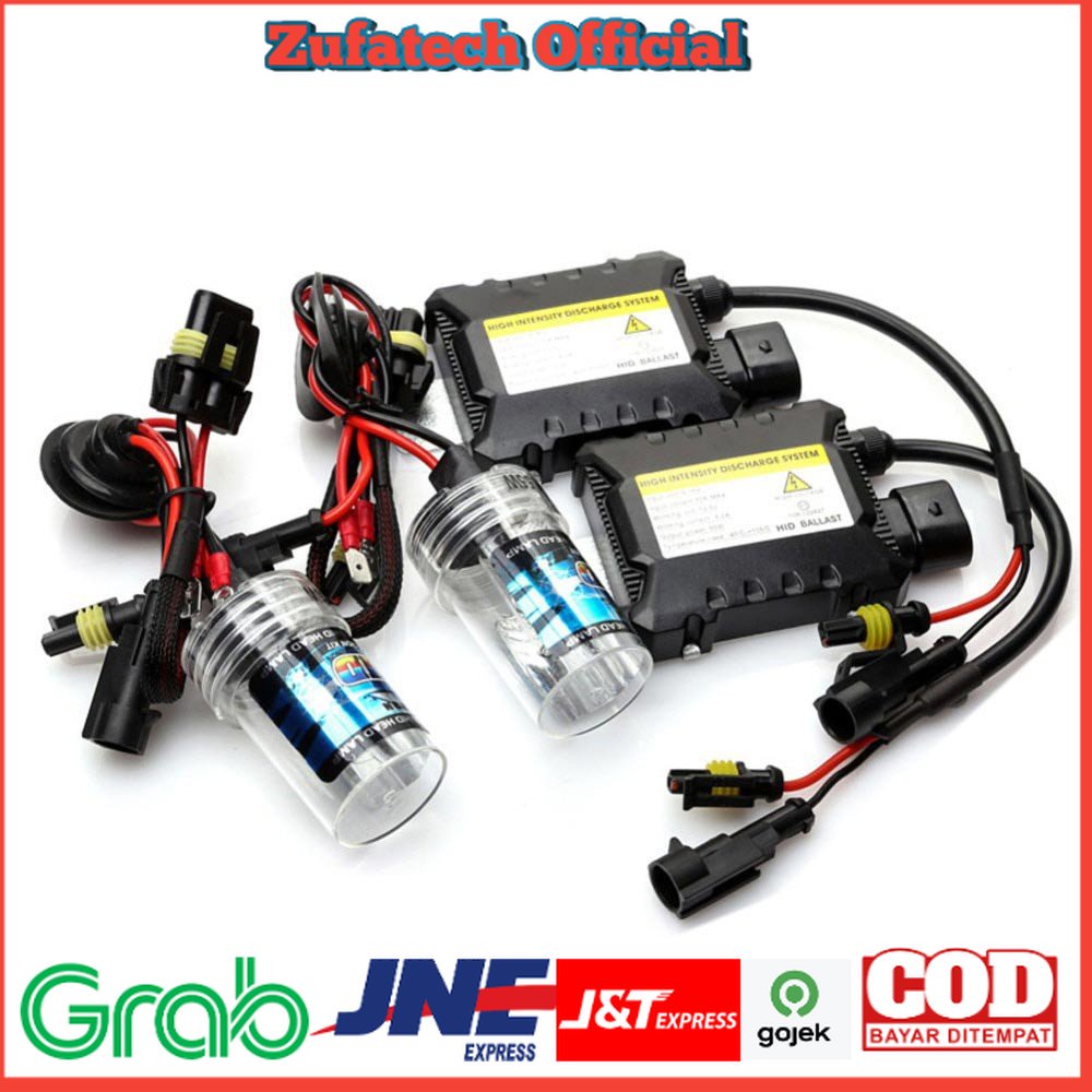 CROSSTIGER Lampu Mobil Headlight HID Xenon H7 6000K 55W 2 PCS with Ballast 12V - RSVR