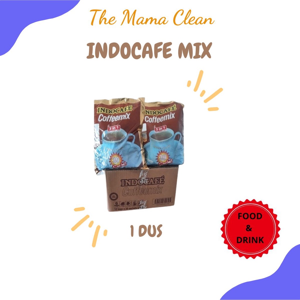 KOPI INDOCAFE 3 IN 1 COFFEEMIX 1 DUS = 500 SACHET