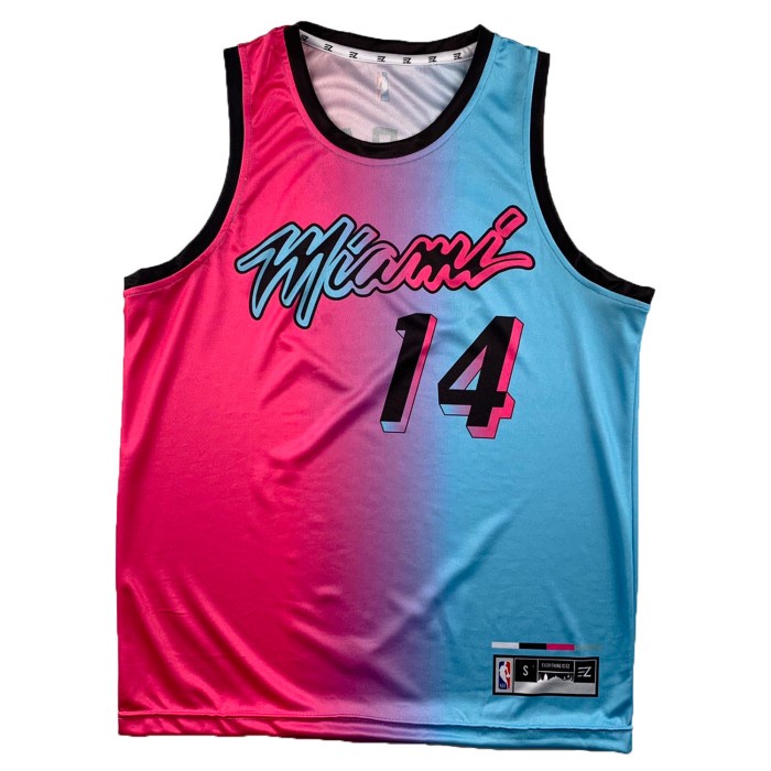 Jual Nelanel_Kaa Jersey Tyler Herro Miami Heat Vice Versa Pink Swingman
