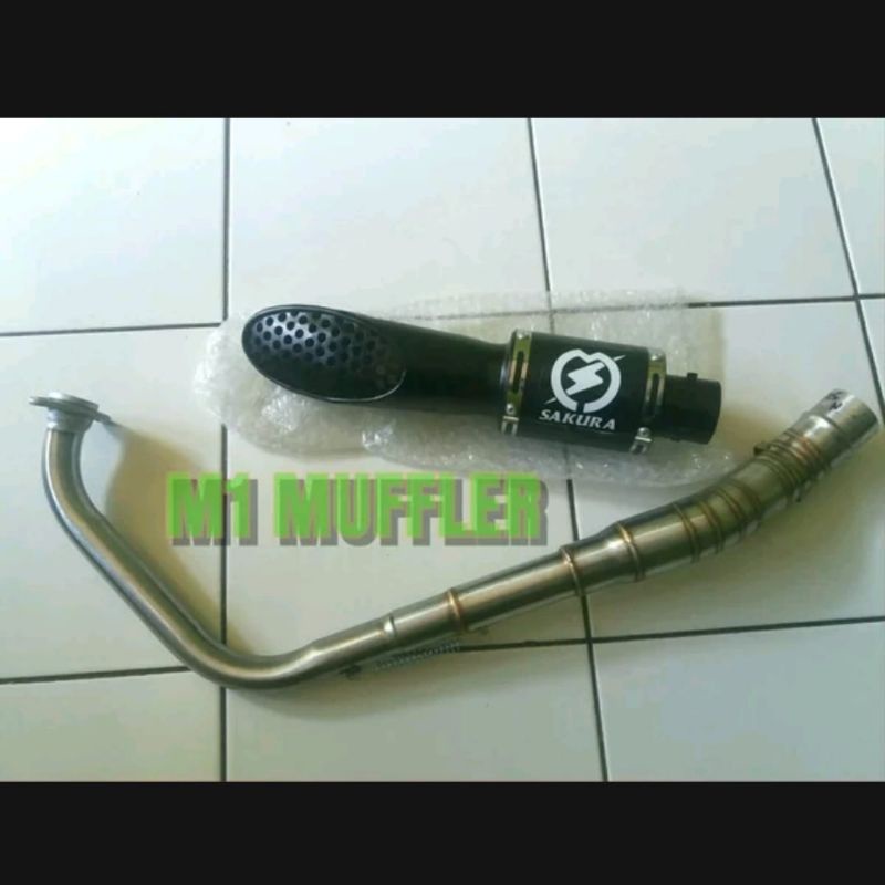 Knalpot racing Sakura Fullsystem CBR150 CB150R R15 VIXION XABRE MT15 BYSON TIGER FU GSX MX VERZA MEG