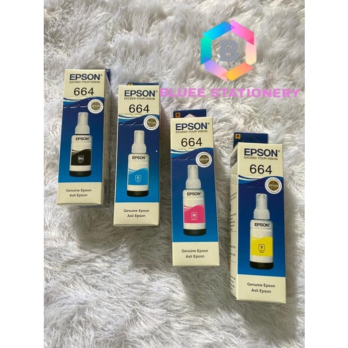 

Tinta Paket 1 Set Tinta Epson 664 Original For L100/L110/L120/L360/L1300