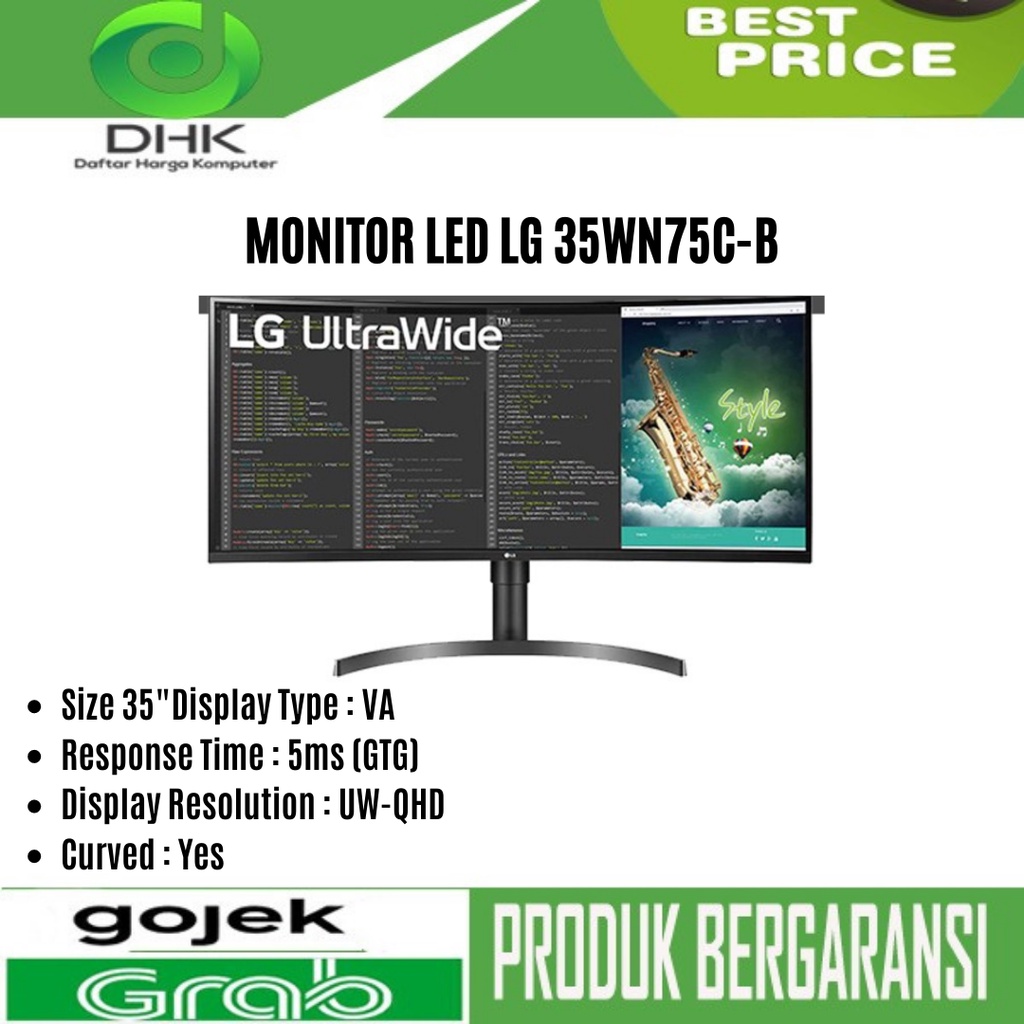 MONITOR LED LG LG UltraWide™ 35WN75C-B 35&quot;