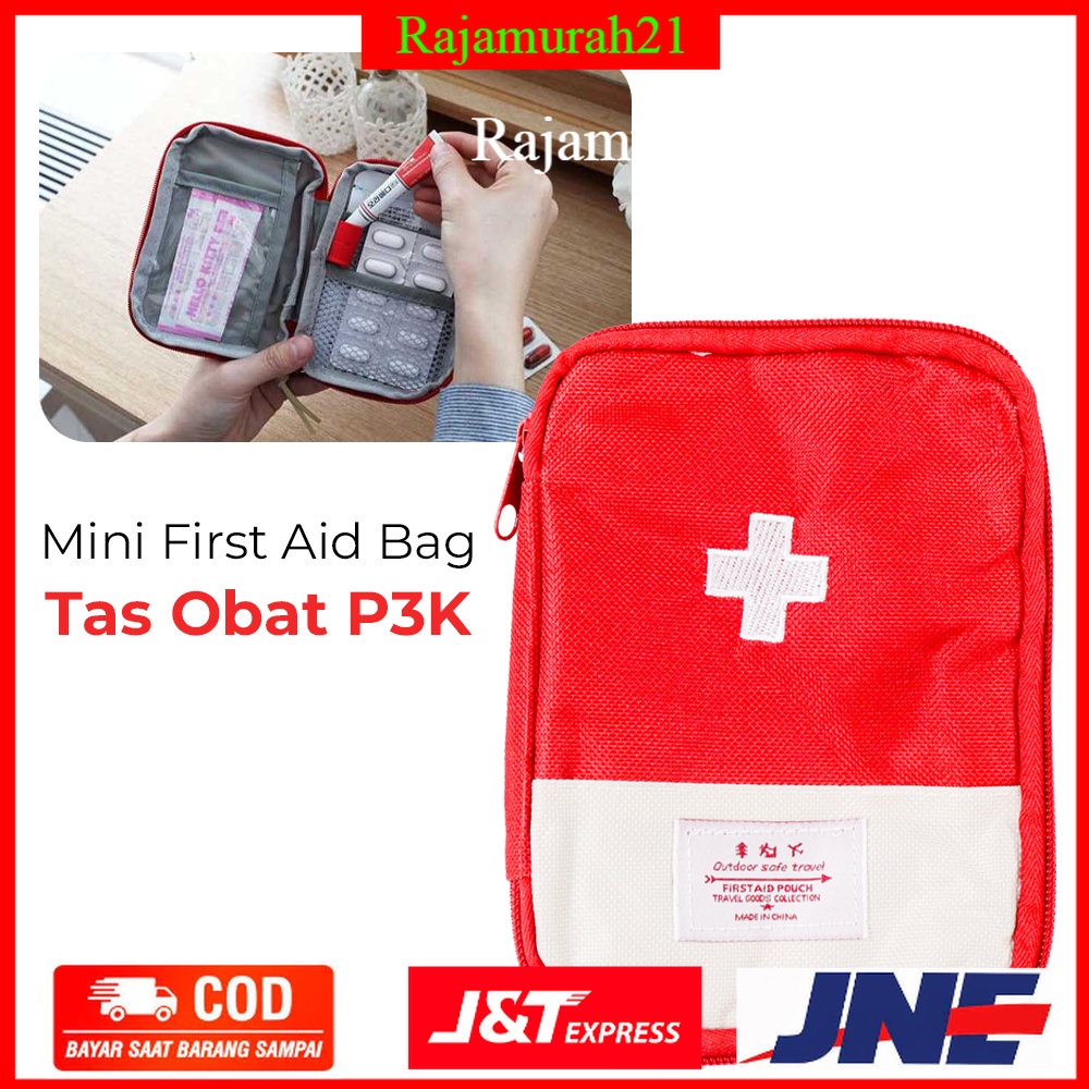 Le Around Mini First Aid Bag Tas Obat P3K - Red - OMHAZYRE