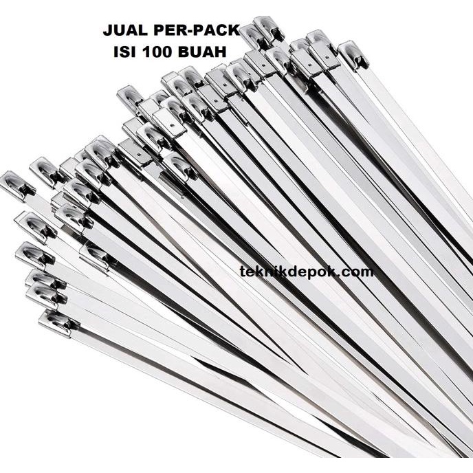 

PerPack Cable Ties Stainless 4.6 x 500 mm Tali Tie 50 cm Tis Pengikat