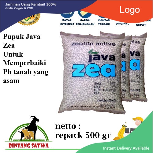 Pupuk Java Zea Zeolit Aktif  Kemasan 500 gr
