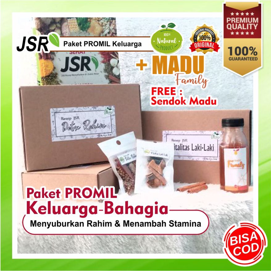 [ PROMIL JSR ] PAKET DETOX + VITALITAS PRIA TEH HERBAL Resep JSR SUAMI ISTRI u/ MEMPERBAIKI HORMON ,