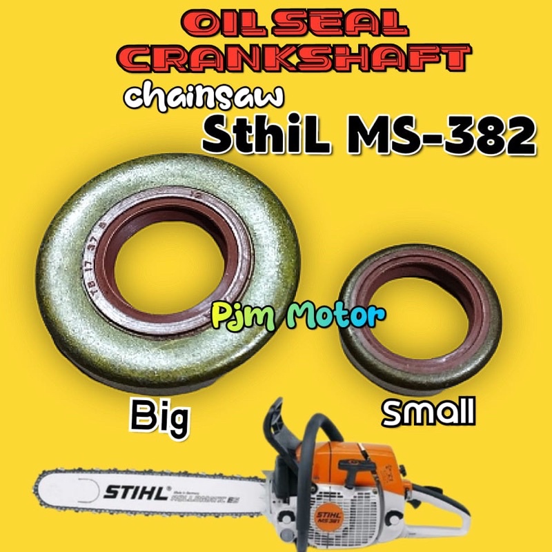 Ms382 oil seal crankshaft Sil karet kruk as kro as mesin chainsaw senso sinso sthil stihl ms 382