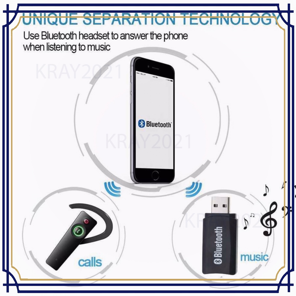 Wireless Bluetooth 4.0 USB Receiver Adaptor Car Speaker -AP551