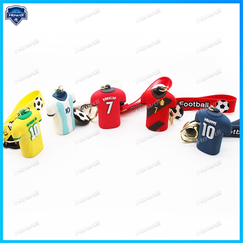 Kartun Sepak Bola Gantungan Kunci Setelan Anak Laki Laki Ransel Gantungan Kunci Mobil Gantungan Kunci Liontin Hadiah Hari Valentine