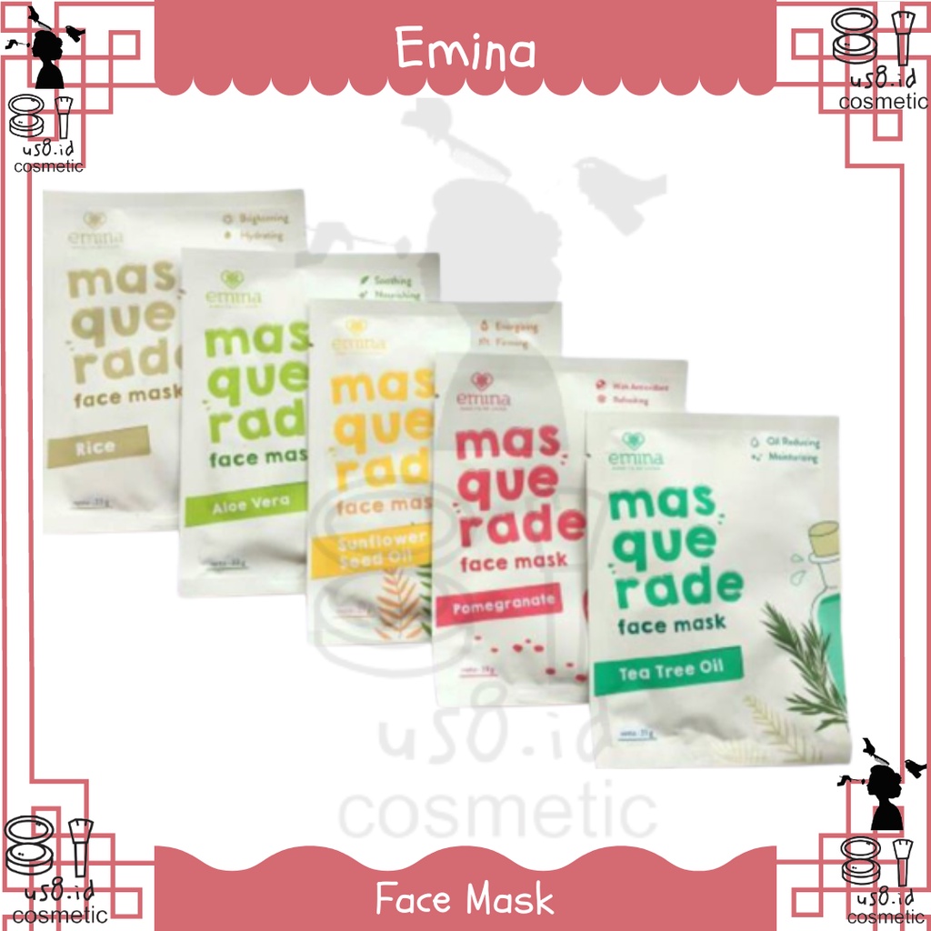 Emina Masquerade Face Mask 23g | Sheet Mask | Masker Wajah