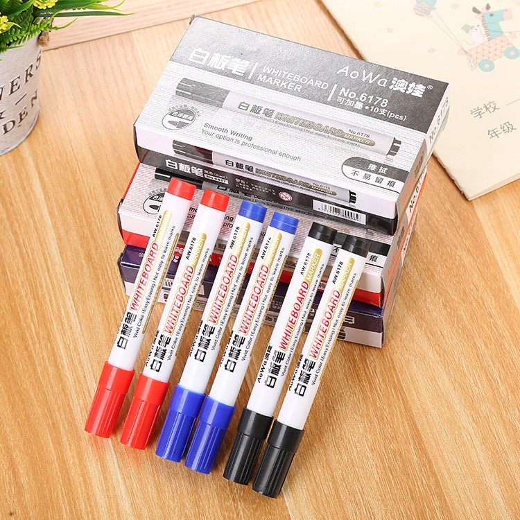 10pcs Spidol Whiteboard Papan Tulis Putih Per Kotak Bisa Dihapus GM-ST0086