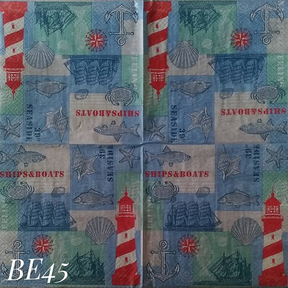 

Napkin Euro Beach BE45/ Tissue Decoupage