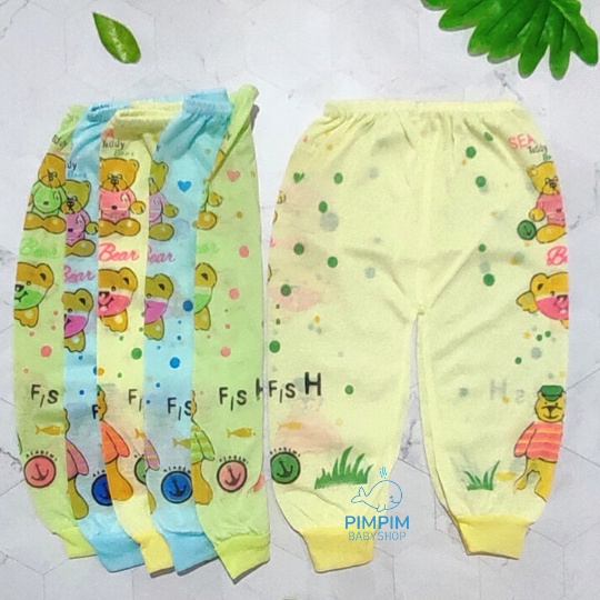 3Pcs Celana Panjang Bayi Newborn Size S M L Motif Halus Murah Celana Panjang Bayi Lusinan Celana Panjang baby Celana bayi Perlengkapan Bayi Baru Lahir