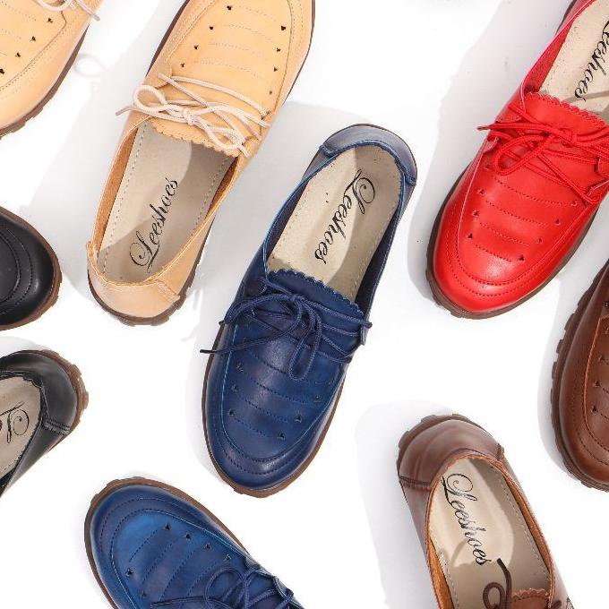 ❂❂❂ KUALITAS TERBAIK. BEST SELLER. Sepatukulit tali LeeShoes original KODE GRB