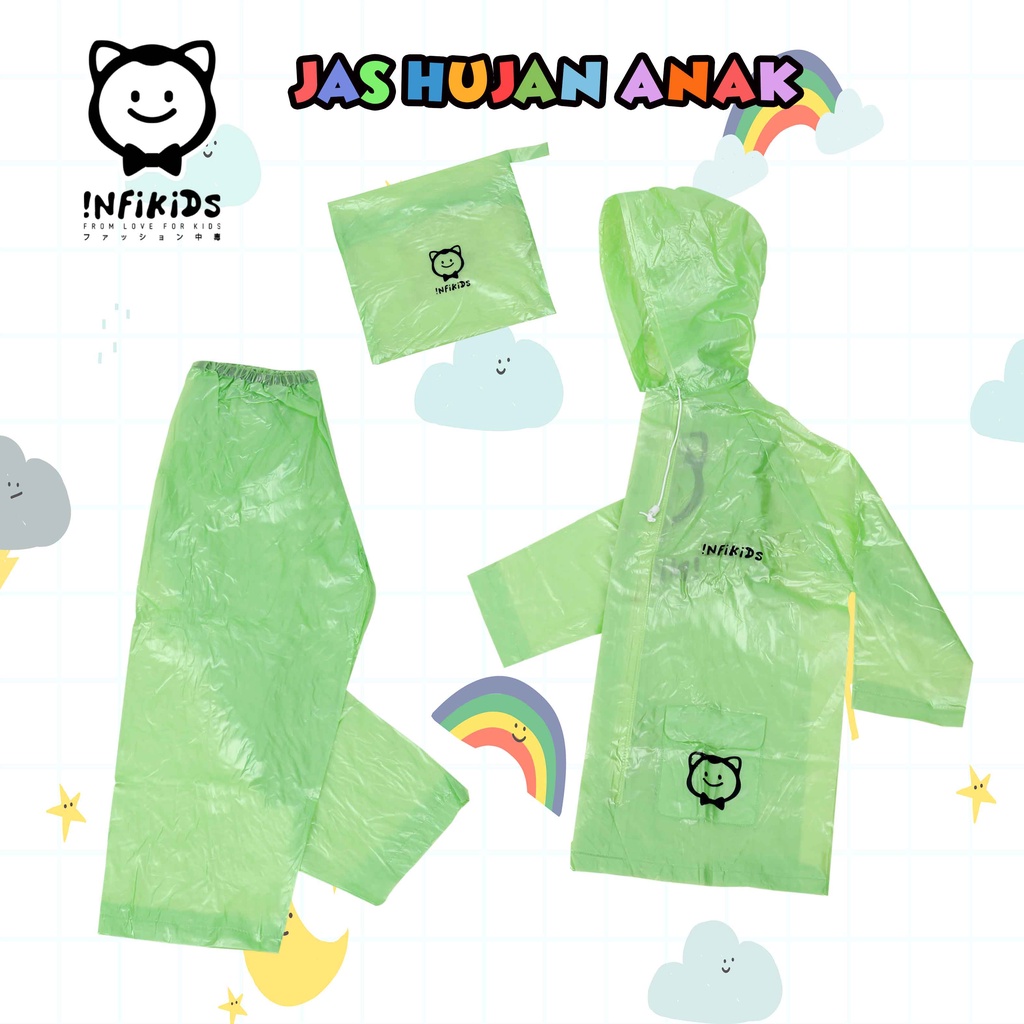 Jas Hujan Anak Jas Hujan Setelan Anak Premium Original Infikids | IDS 340