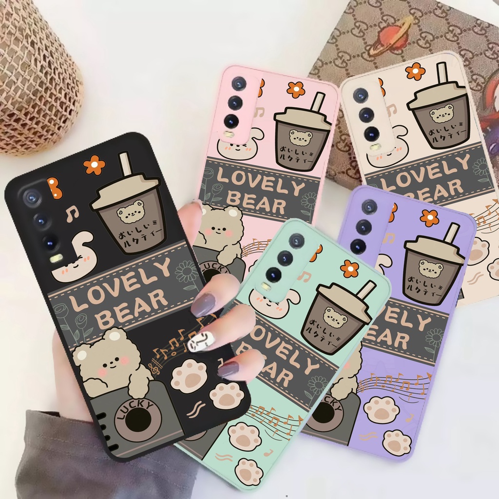 DC CASE OPPO F5 / F7 / F9 / F11 / F1s, A59 NEW CASE MACARON LOVELY BEAR