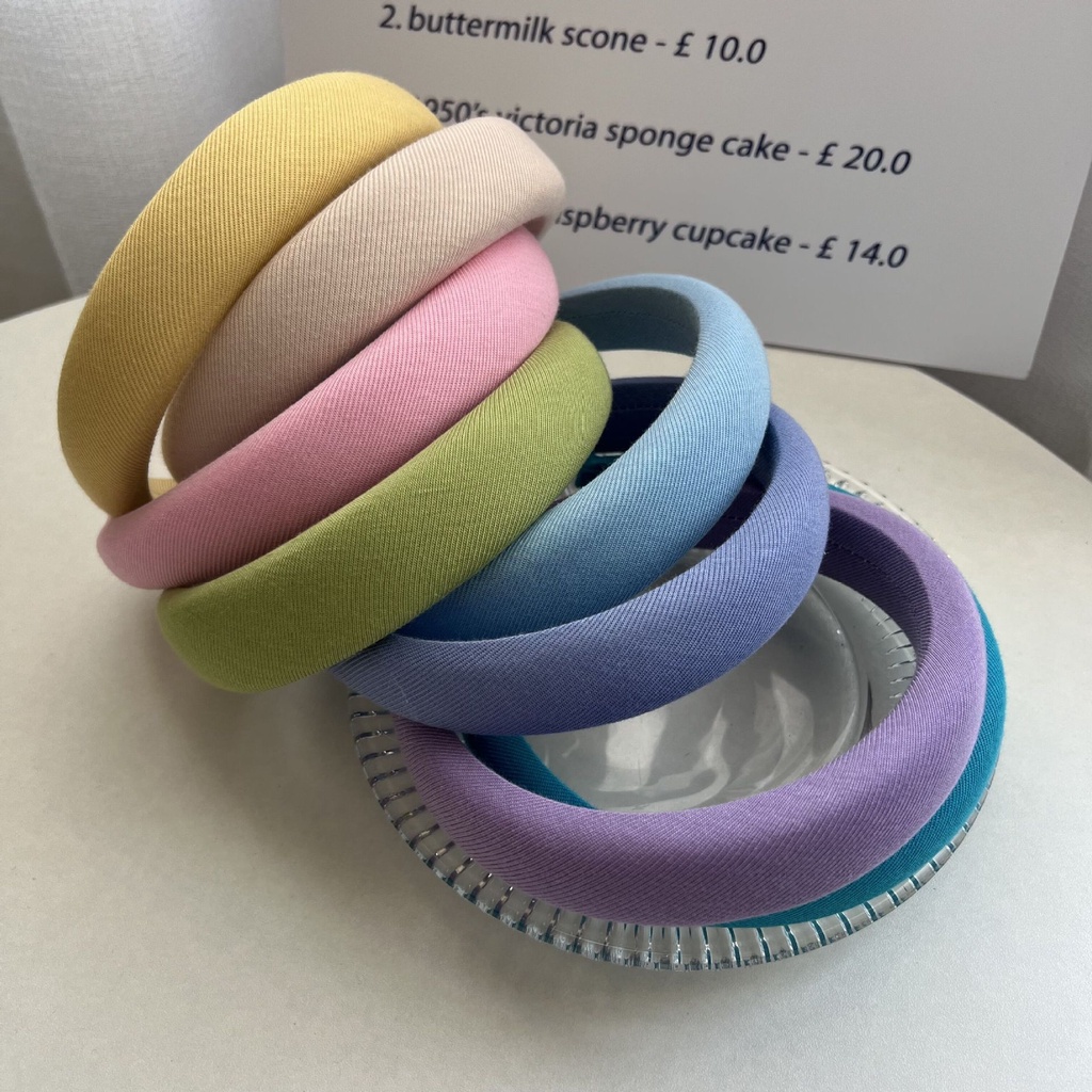 BANDO KAIN LEMBUT LEBAR KOREAN WOMEN SOFT ONE SOLID COLOR PADDED CASUAL HEADBAND HAIRBAND HAIR HEAD BAND/ BANDO BENDO BANDANA WANITA KOREA WARNA POLOS PASTEL TERANG TEBAL LEBAR