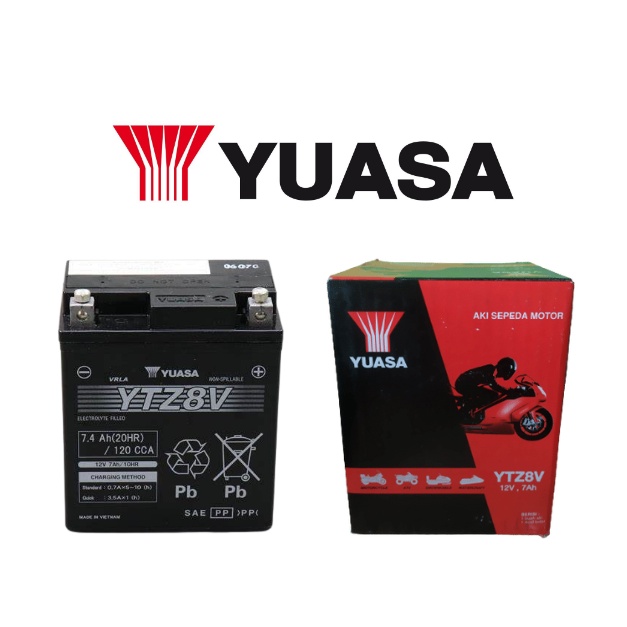 AKI XMAX PCX150 KLX YUASA YTZ8V ORIGINAL