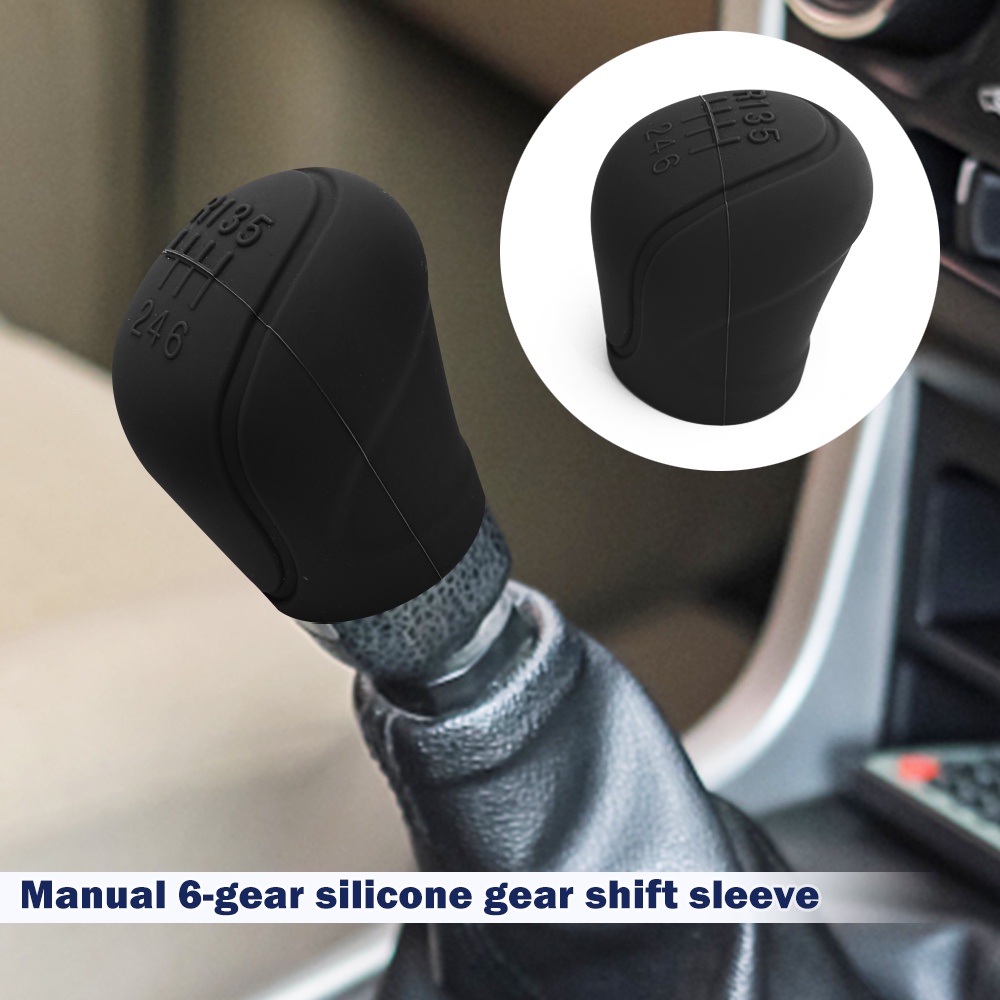 Pelindung Rem Tangan Universal Otomotif Styling Aksesoris Manual 6-Gear Hand Brake Covers Hand Brake Covers Sleeve Case Mobil Silikon Gear Shift Knob Cover