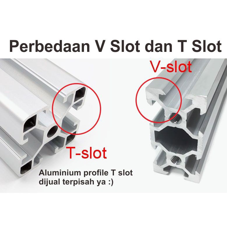 [HAEBOT] Aluminium Profile V Slot 2040 AP2040 Alumunium Profil 3 Meter CNC 20x40 Frame Extrusion Mini Kerangka Mekanik Series 20mm x 40mm 3D Printer