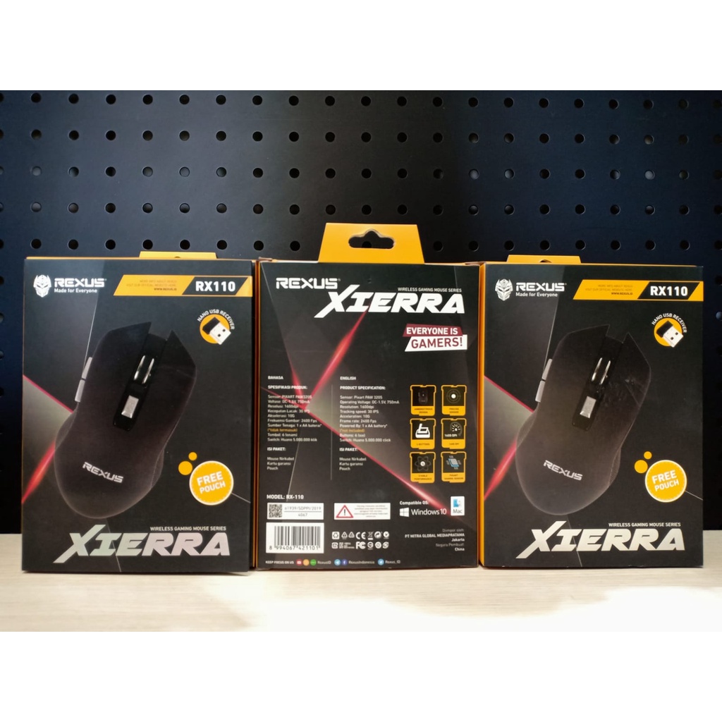 Mouse Gaming Rexus XIERRA RX110 Mouse Gaming Wireless dpi 1600