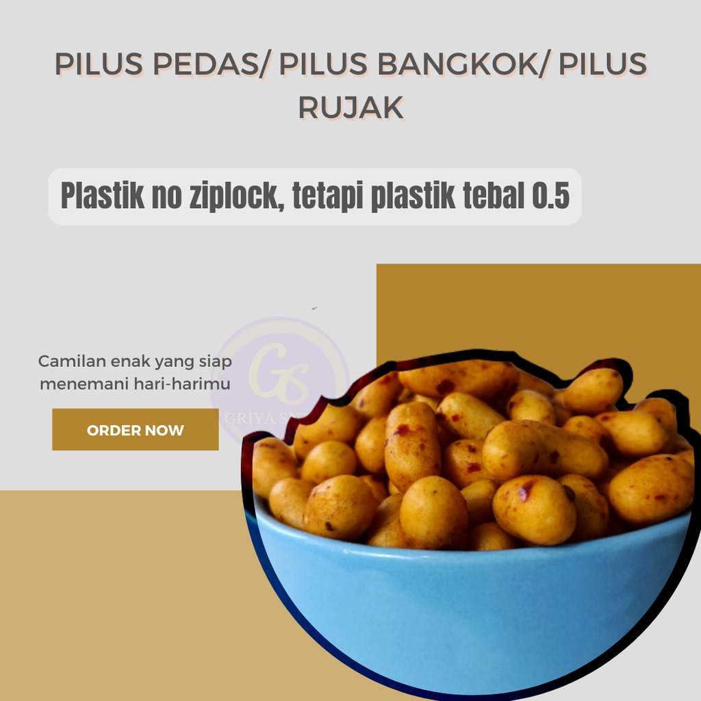 

Pilus Bangkok/Pilus ikan pedas/Pilus ikan mini/Pilus rujak/Pilus kapsul 250gr