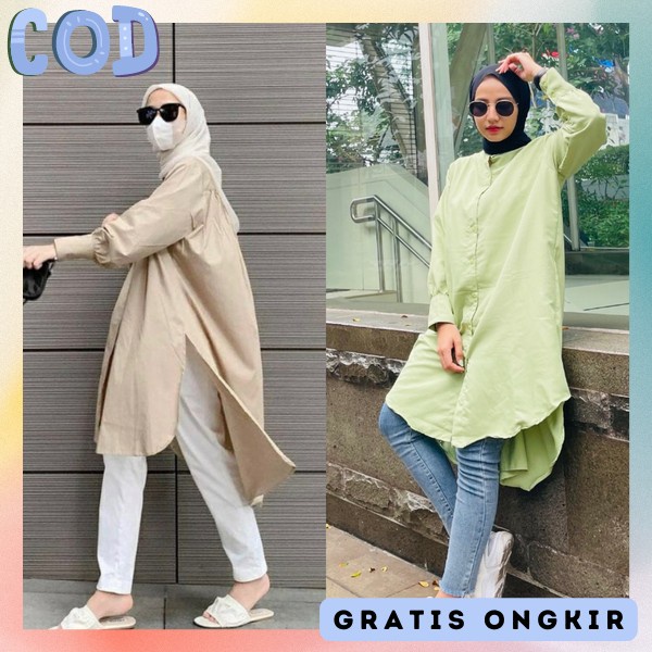 Bsju Thunik Pengajian Bju Pesta Kondangan Tunix Import Premium Pakean Muslimah Drees Thunic Cewek Ca