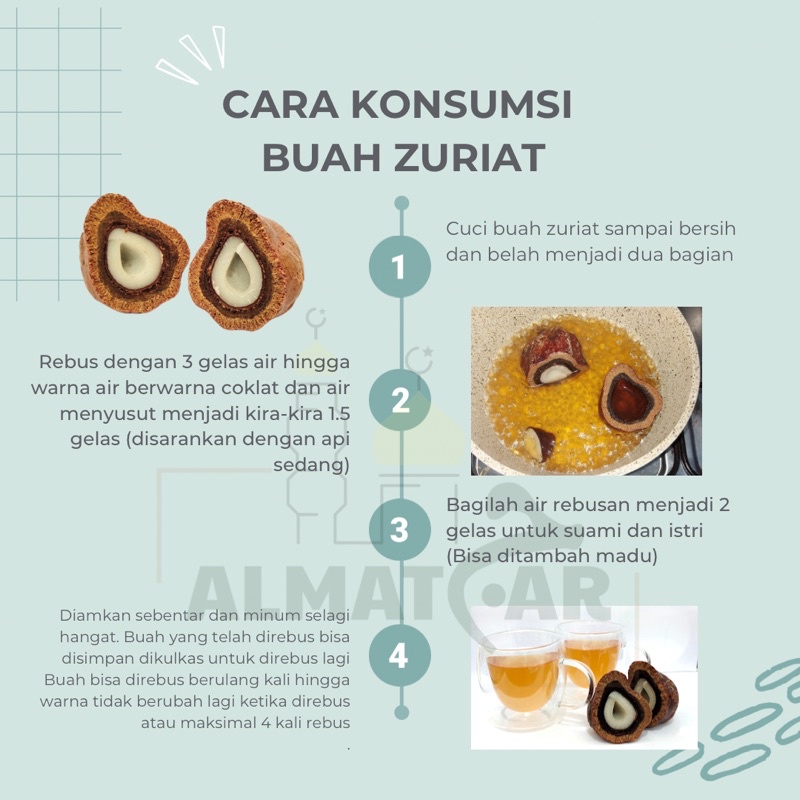 1 kg Buah Zuriat Madinah Belah Original Asli Madinah Belah Untuk Promil dan Kesuburan Suami Istri