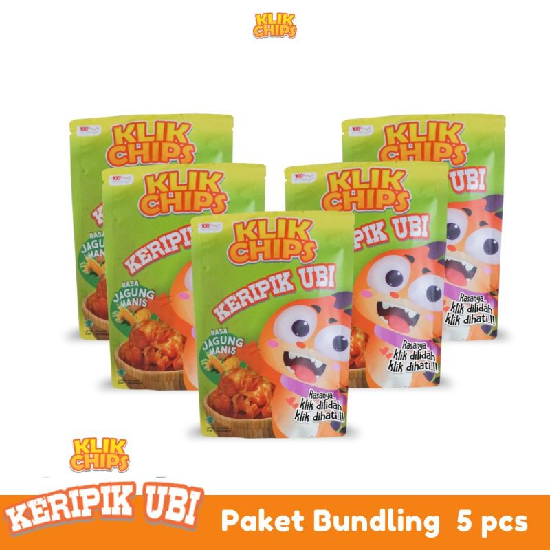 

KLIKCHIPS KERIPIK UBI 5 PCS