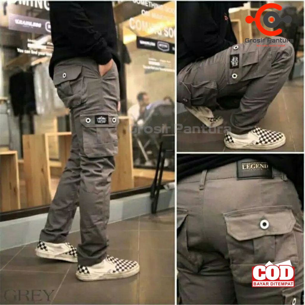 [BISA COD] ORIGINAL Celana Cargo Panjang Pria Dewasa kimpol Size 27-38