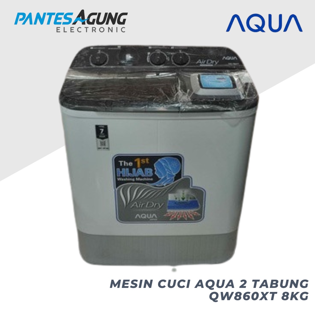 MESIN CUCI AQUA 2 TABUNG QW860XT 8KG KHUSUS BANDUNG