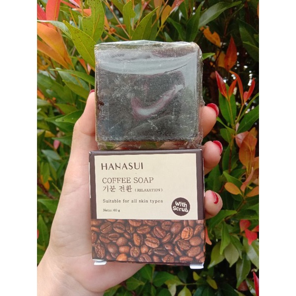 SABUN HANASUI CHARCOAL KOPI BERAS DAN LIDAH BUAYA