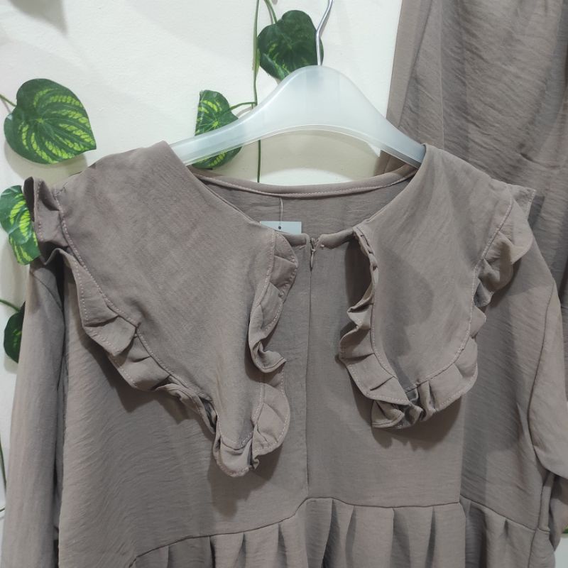 oz012 setelan tunik wanita terbaru bahan cringkle airflow