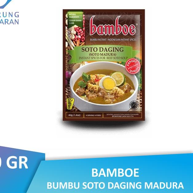 

Promo 9.9 Bamboe Bumbu Soto Daging (Soto Madura)