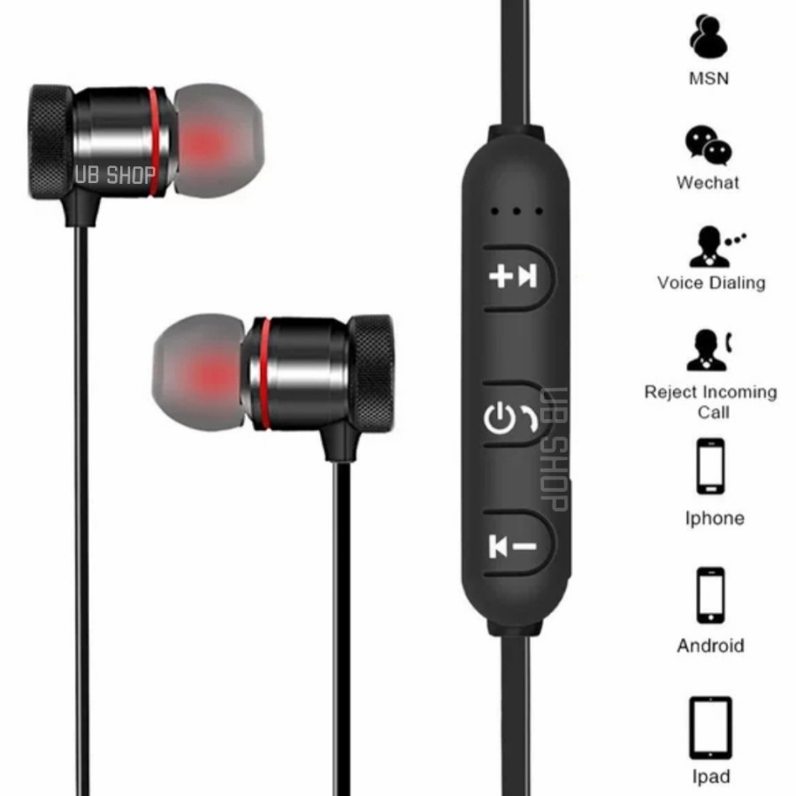 Headset Bluetooth Sport Magnetic