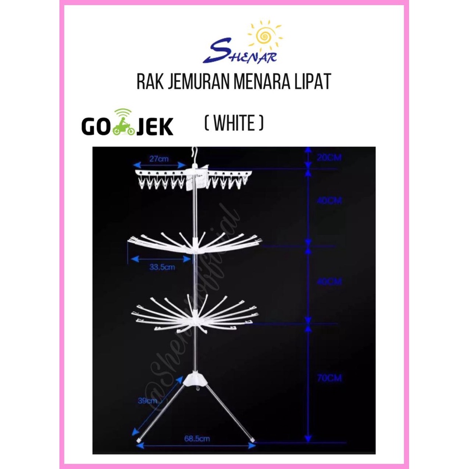 BISA COD , TERLARIS JEMURAN MENARA MURAH UNIK VIRAL MULTIFUNGSI RAK BERDIRI JEMURAN GANTUNGAN - SHENAR