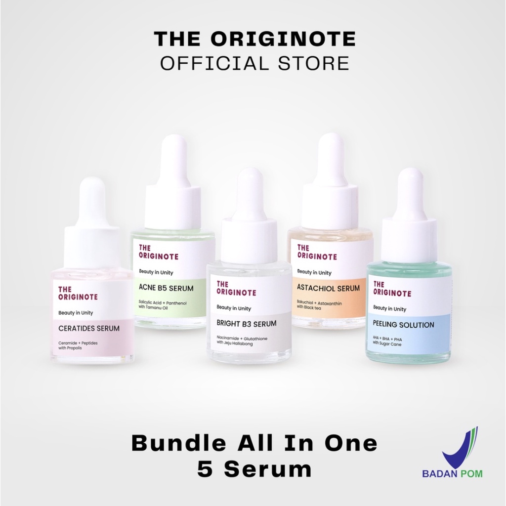 Jual The ORIGINOTE Serum ALL VARIANT / Bright B3 / Acne B5 / Ceratides ...