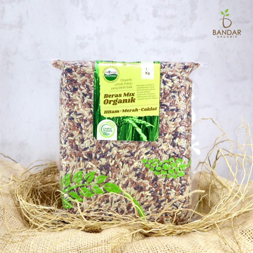 

Beras Mix Organik Hitam Merah Coklat 1kg - Lingkar Organik