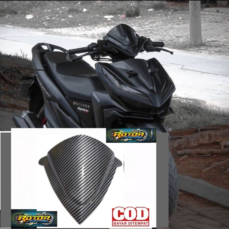 Visor carbon vario 125 led new 150 led new bahan full akrilik plus lem 3m double tape